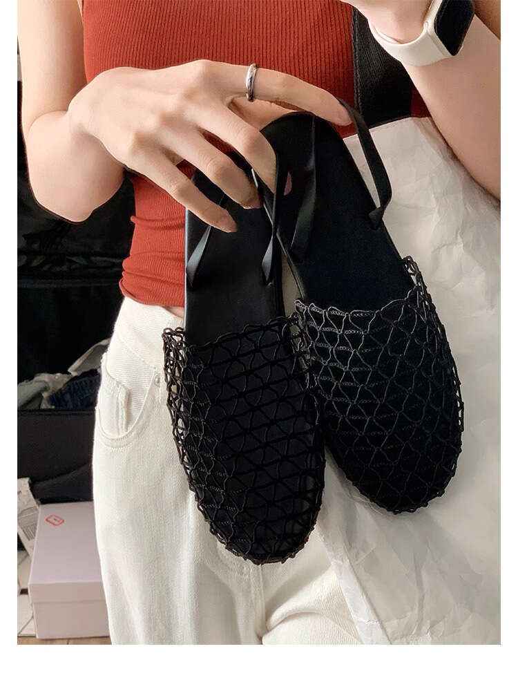 Designer Outdoor Wear, High-End Feel, 2025 Closed-Toe Sandals for Women, Summer Huizhou Women's Shoes, Soft Sole, Comfortable