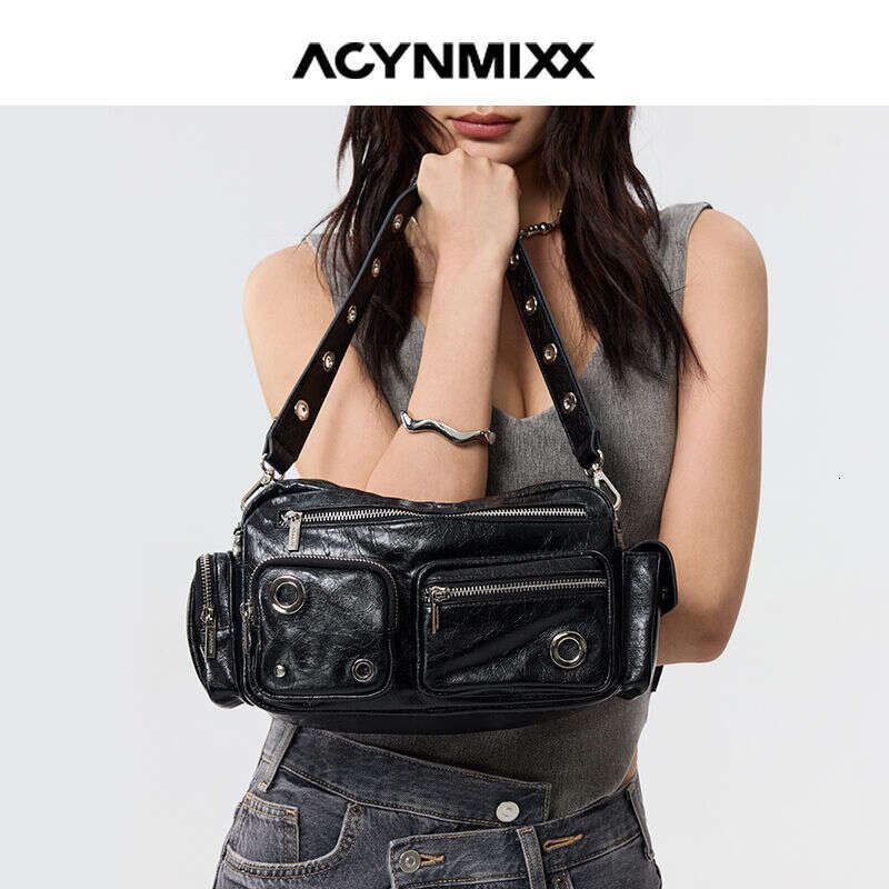 Designer Bag Tote bag Shoulder Bag Designer Tote Trendy Cool Motorcycle For Women High End Multi Pocket Underarm Niche Crossbody