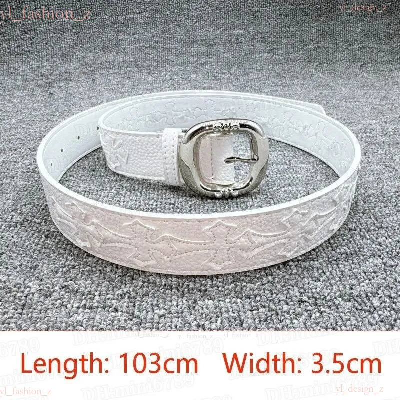 Chrome Belts Men Women Designer Ch Belts Genuine Leather Belts Luxury Cross Rivet Letter Belts Fashion Classic Vintage Metal Skull Street Hip Hop Belts Y2k Belts e8a