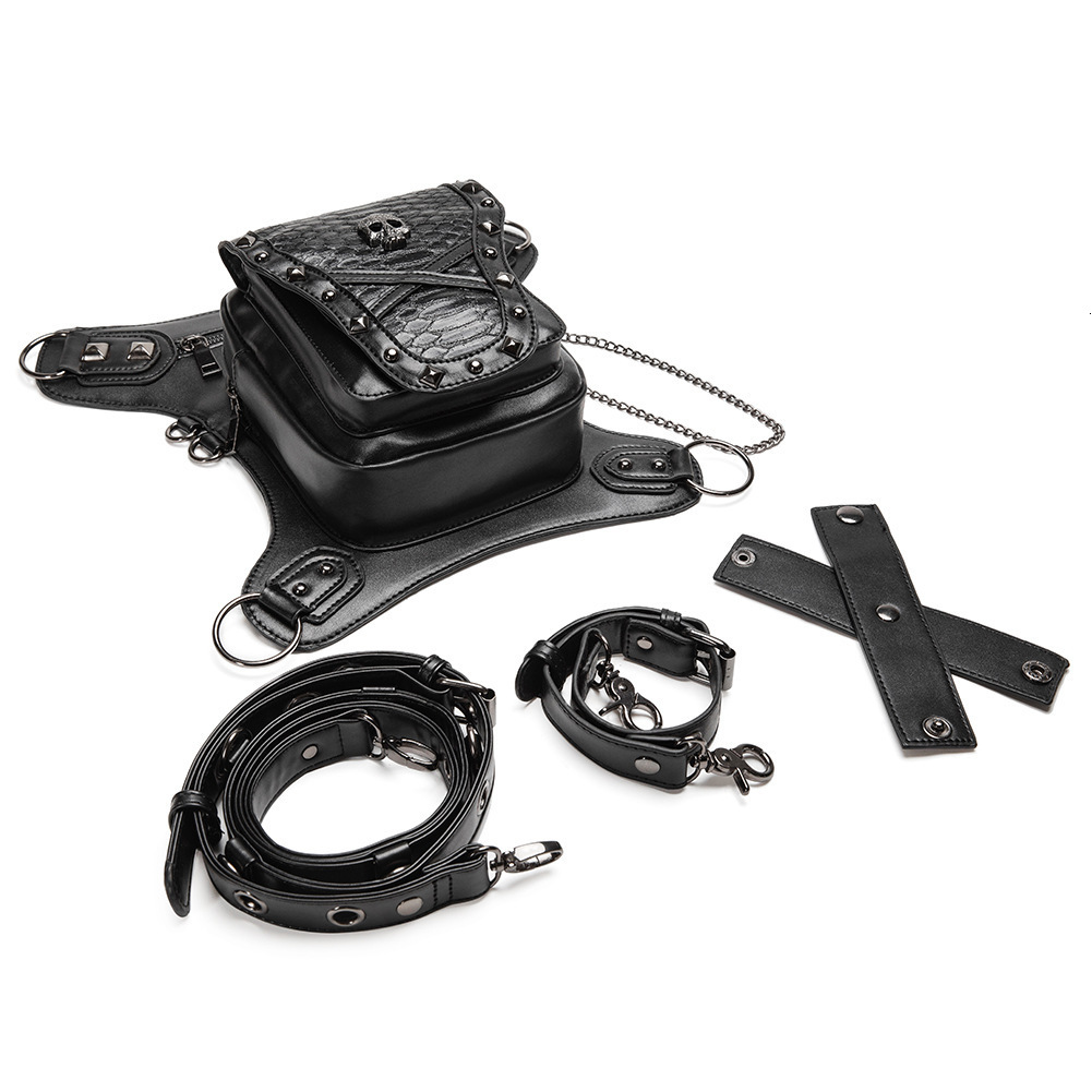 New Bags Women Halloween Skull Outdoor Riding Waist Rivet Ladies Crossbody Bag ddmymoon