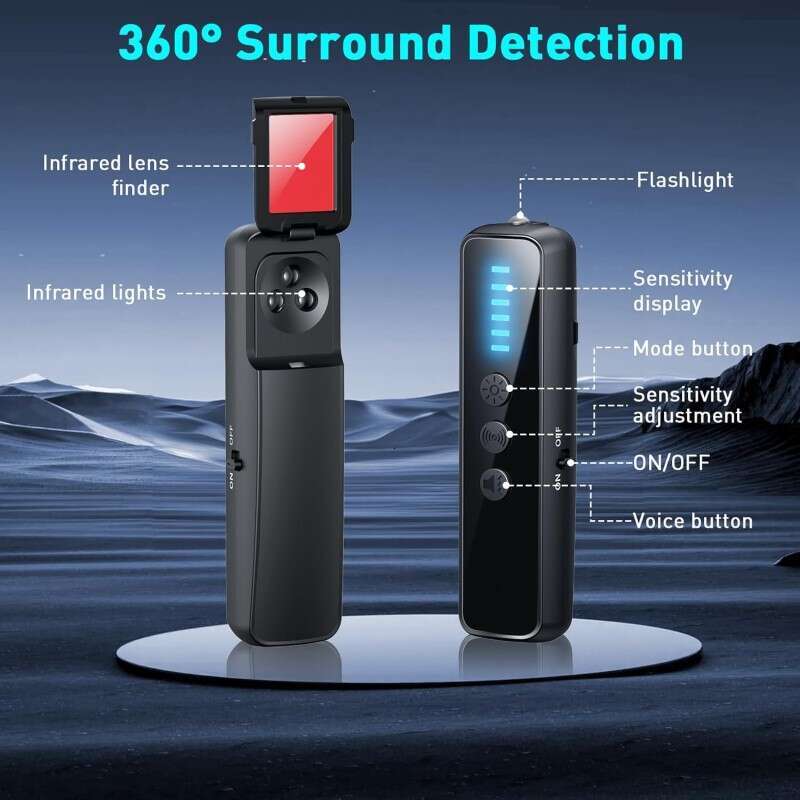 Camera Hotel Anti-Surveillance Device Infrared Signal Scanner Anti-Tracking Monitoring Smart Detector