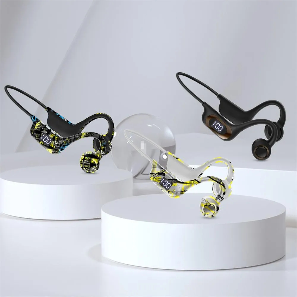 Bone Conduction Fone Bluetooth Earphones Wireless Headphones LED Ear Hook Air Pro Earbuds Wireless Bluetooth earphone