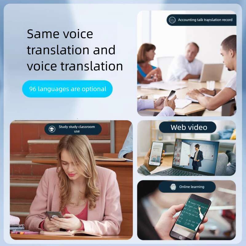 Intelligent translation machine interpretation machine AI translation voice and video calls portable Bluetooth simultaneous translator