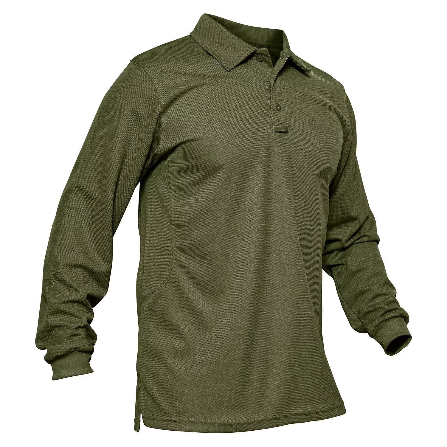 Sports Long Sleeve Polo Shirt Breathable Golf Long Sleeve Solid Color Turn-down Collar T-shirt Outdoor Casual Long Sleeve 240810