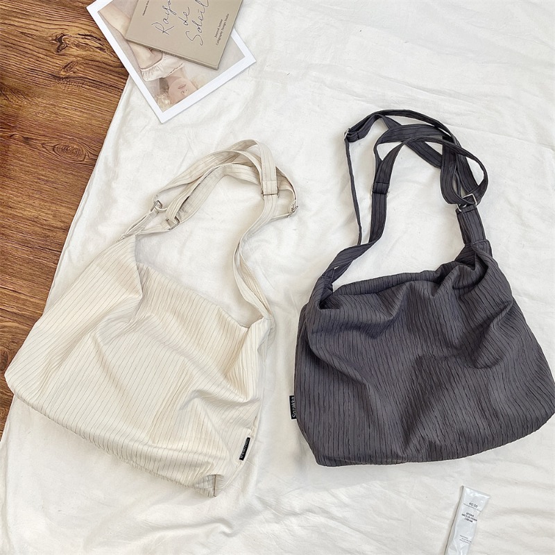 Womens Niche Canvas Backpack - Spacious Comfy Messenger with Removable Strap