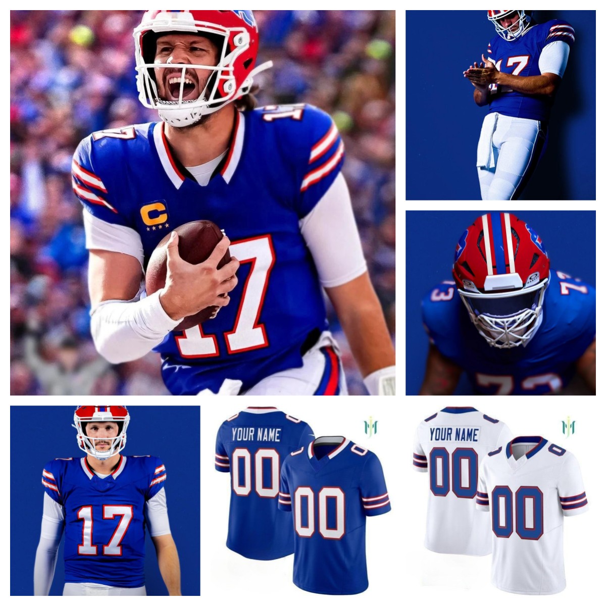 2025 Men's new custom Football Jersey all stitched Josh Allen jame s Cook Von Miller Matt Milano Dalton Kincaid Keon Coleman Khalil Shakir all size