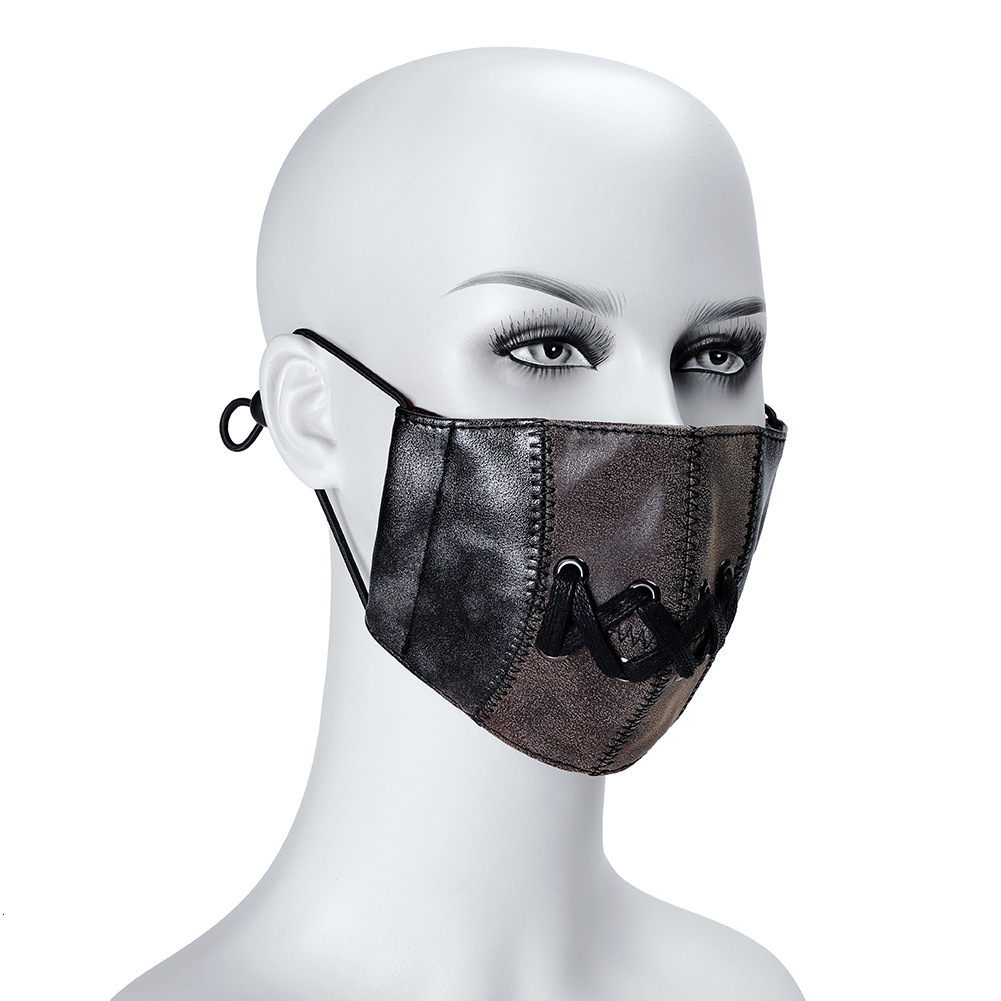 Halloween Punk with Filter Outdoor Dustproof PM2.5 Anti-Haze Face Mask Headgear ddmymoon