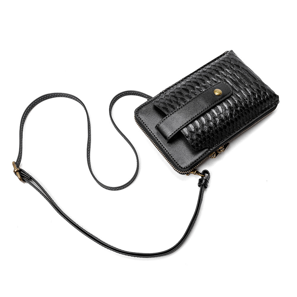 New Women's PU Leather Ladies Shoulder Snake Pattern Small Square Lipstick Bag ddmymoon