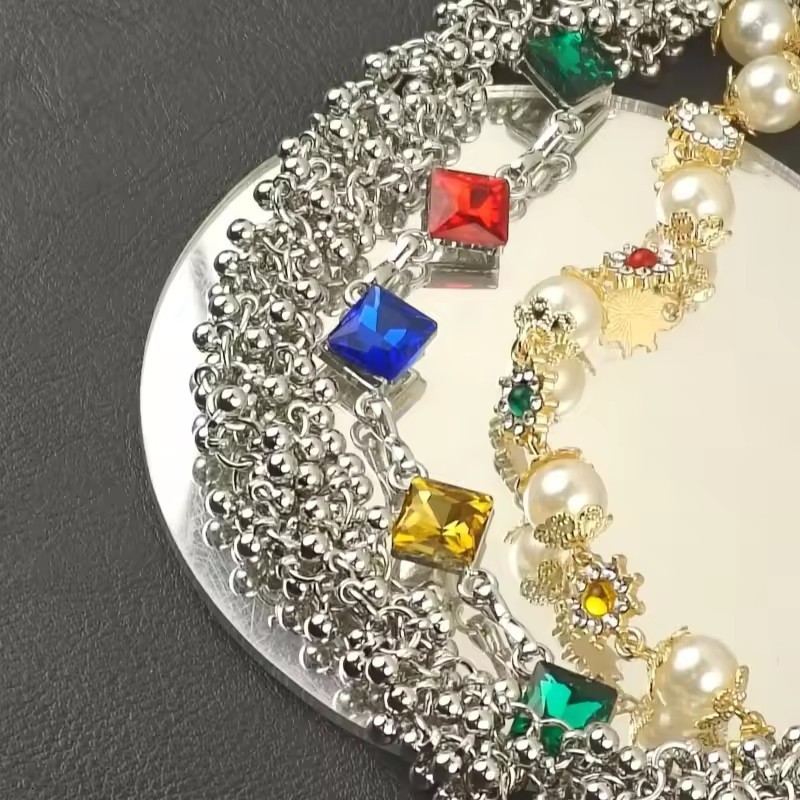 Delicate Color Rhinestone Three Layers Pearl Pants Chain Fashion Icon Ones Waist Accessories Minimalism Hip Hop Jewelry 250122