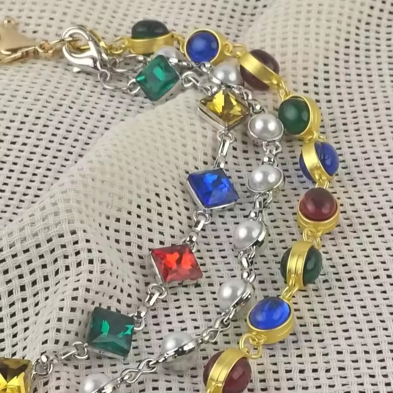 Delicate Color Rhinestone Three Layers Pearl Pants Chain Fashion Icon Ones Waist Accessories Minimalism Hip Hop Jewelry 250122