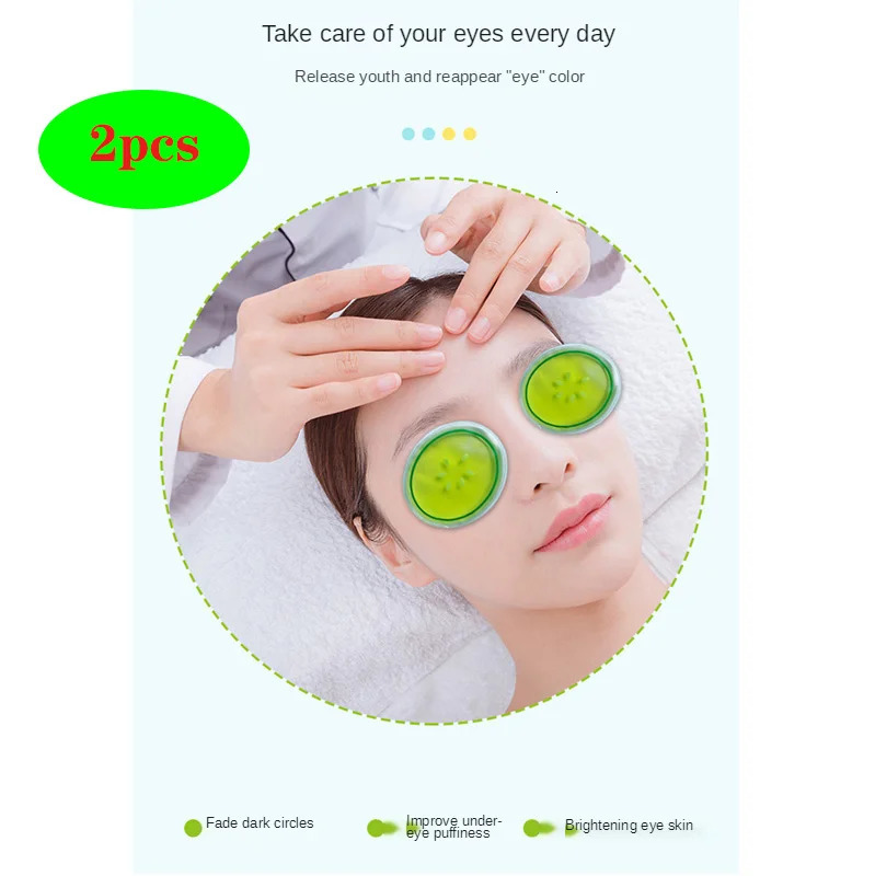 2pcs Ice Gel Eye Mask Summer Essential Sleeping Eye Massage Tools Relieve Fatigue Cool Patches for Eyes Pads Dark Circles 250726