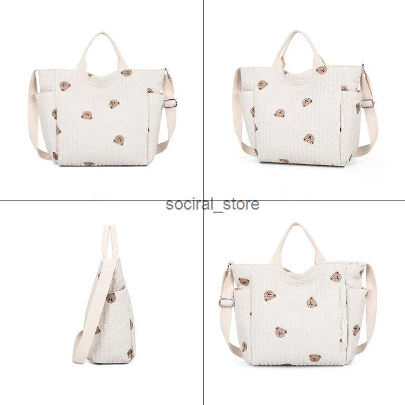 Diaper Handbag Embroidered Women Shoulder Crossbody Bag Hospital Travel Mother Kid Large Mommy Bag Baby Organizer Maternity Pack Q250728