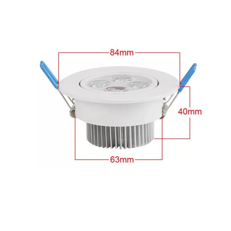 AC 85~265V 110V 220V Dimmable 12W Led Downlight Recessed Ceiling Lamp Pure/Warm White Led Fixture Down Light CE&ROHS DHL
