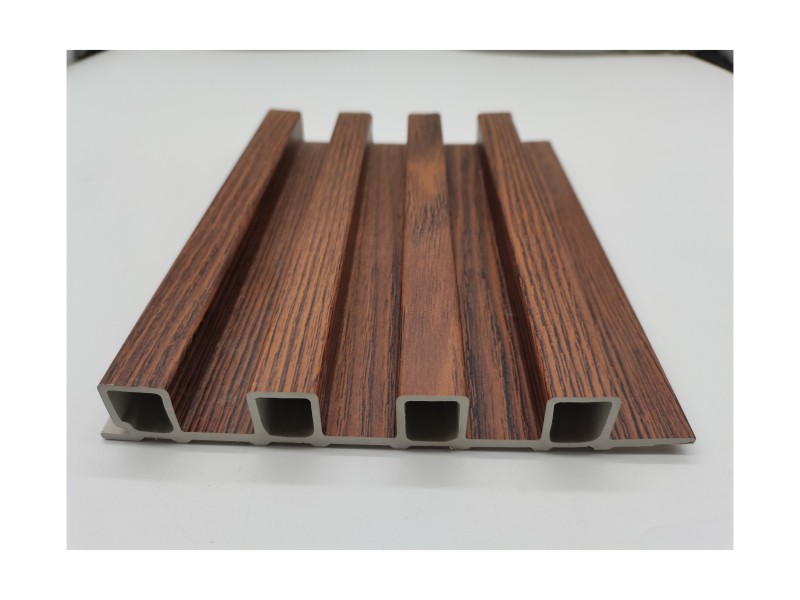 160 Grooved Grille New Material Fireproof Wall Panel Wood-Plastic Grille Wall Panel Home Decoration