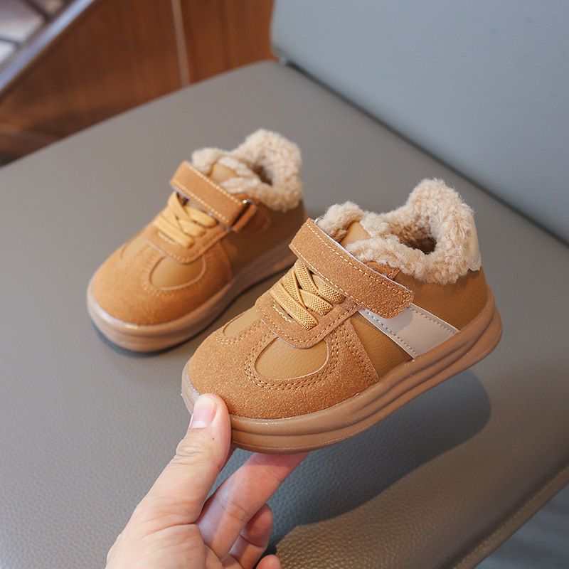 Winter Cotton Sport Kids Children Thick Casual Shoes Happysteps For Toddler Boys Plush Warm Girls Sneakers Size US6c-US13C H0173 XJ260303