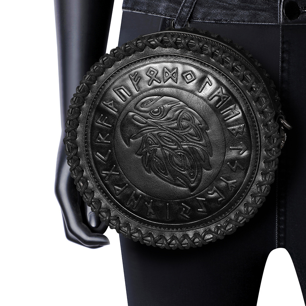 Medieval Viking Belt Woven Coin Purse Knight Embossed Waist Bag ddmymoon