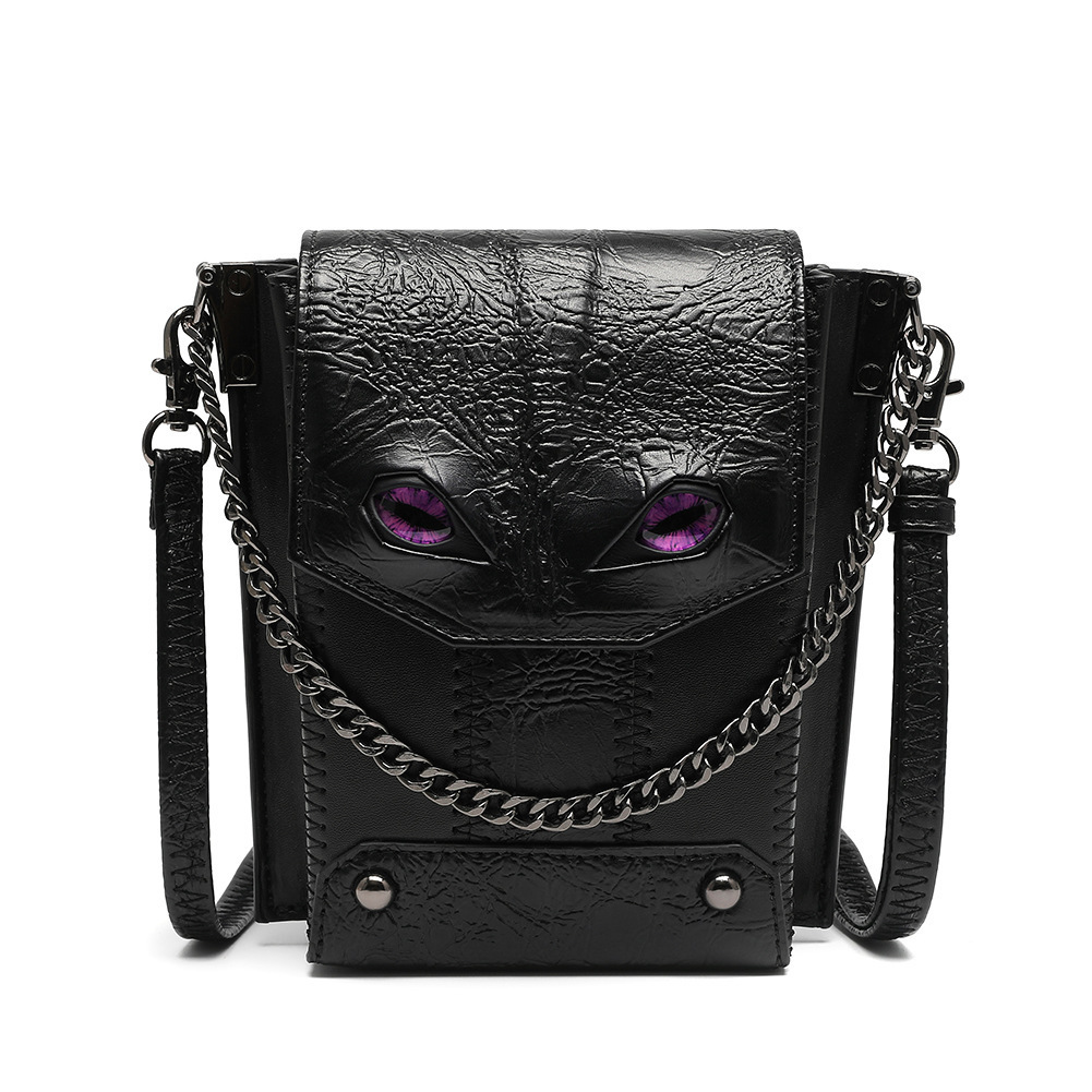 Guangzhou Bags for Women 2025 New Punk Niche Women's Single Shoulder Crossbody Gothic Small Bag ddmymoon