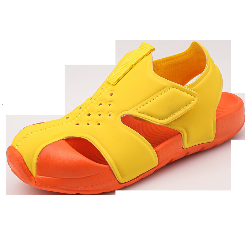 Summer New Children's EVA Candy Solid Color Kids Sandals Soft Sole Non-Slip Boys Beach Shoes