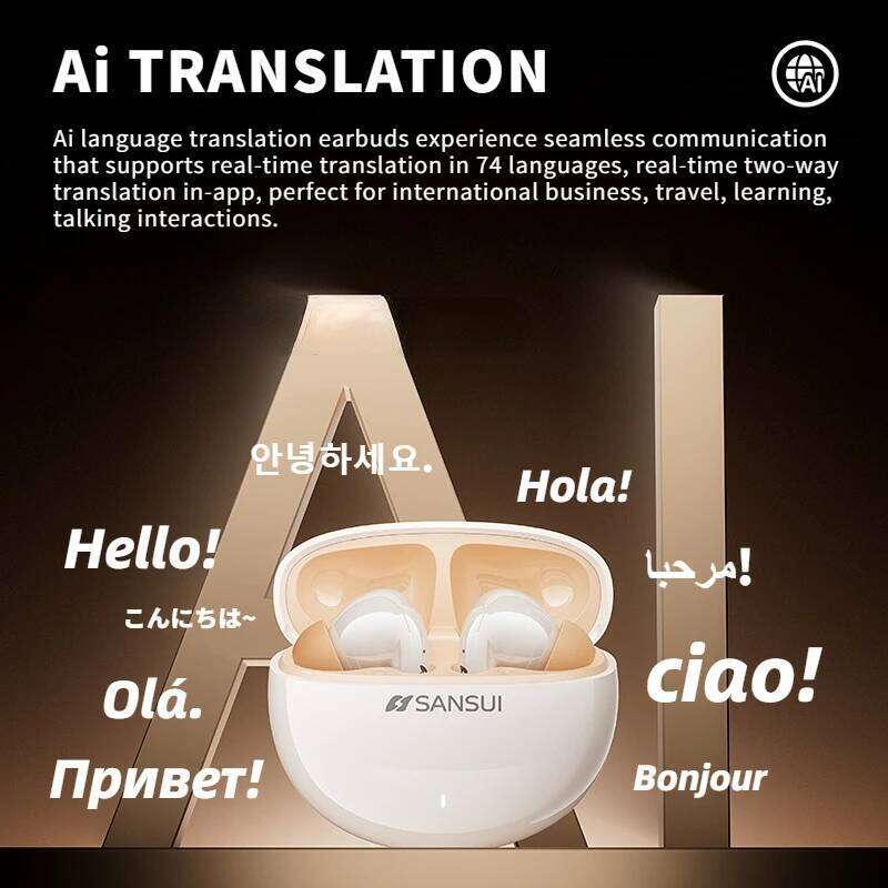 Designer brand niche Db Bluetooth active noise cancellation headset with language translation