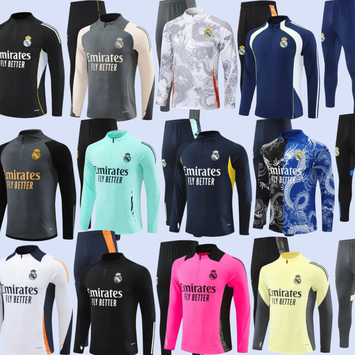 2025 26 chandal Reals madrids Tracksuit soccer MBAPPE TRAINING 25 26 VINI JR BELLINGHAM men kid kit football Real madridtracksuits survetement Sportswear train 666