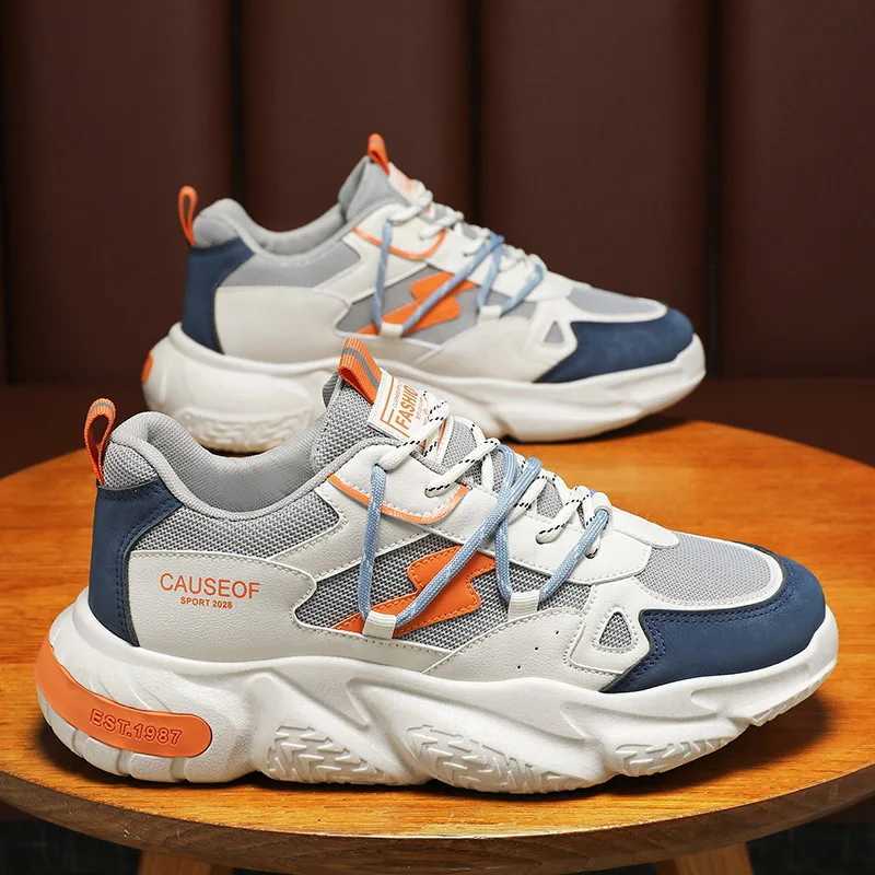 2025 Autumn Men Fion Sneakers Height Increasing Casual Chunky M Trainers Running Sports Shoes Y250728