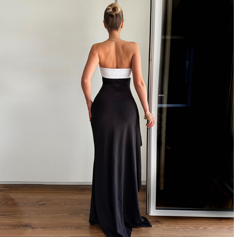 Free shipping designer dress for women Fashionable and minimalist dress personalized and loose long skirt