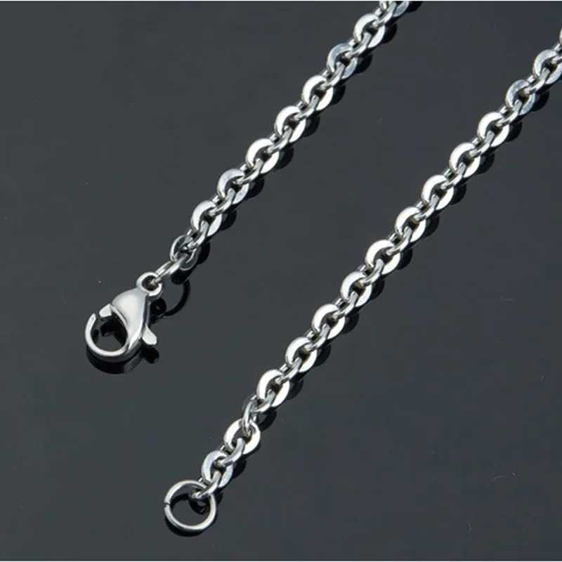 1Pc 1.2mm-4mm Stainless Steel Link Chain DIY Necklaces Jewelry Making 40cm -90cm Chain with Lobster Clasp XJ250708