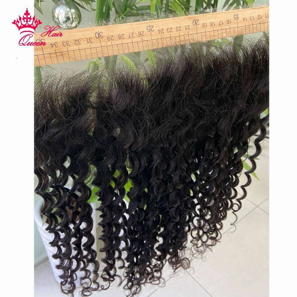 Real HD Deep Wave Curly Frontal Only 13x6 13x4 7x7 5x5 4x4 Closure Raw Human Melt Skin Invisible Lace Queen Hair Official