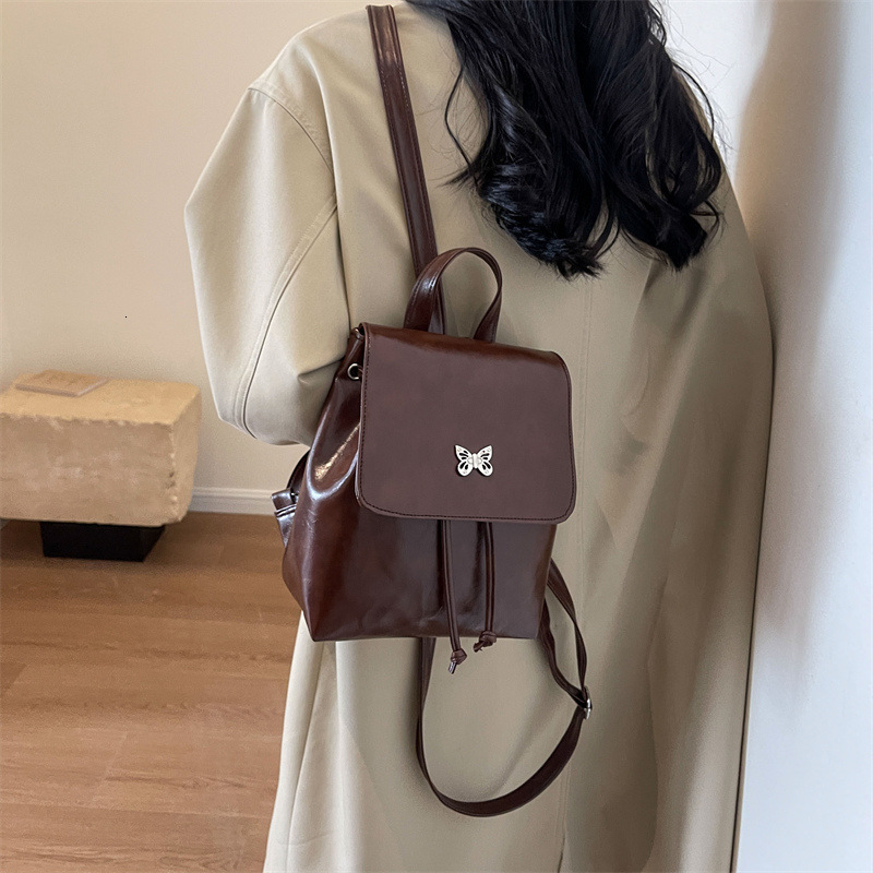 Free shipping designer bags Winter Fashion Womens Bag Trendy Casual Large Capacity Korean Style Backpack Weave casual and fashionable bags