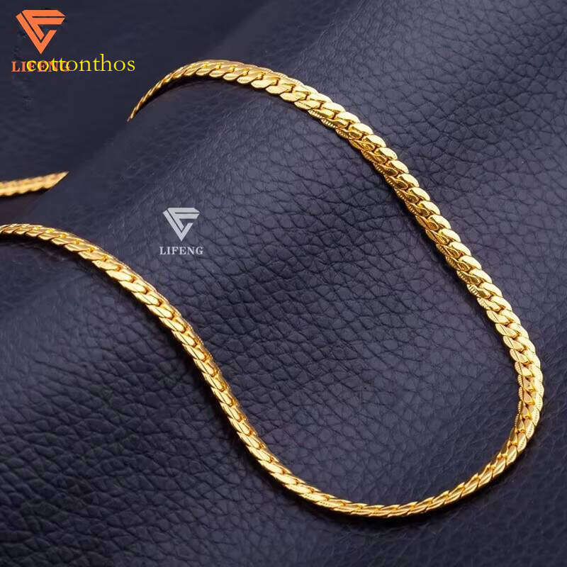 10k 14k Sterling Sier Plain Necklace Bracelet Custom Moissanite Clasp 8mm Hip Hop Cuban Link Chain for Men