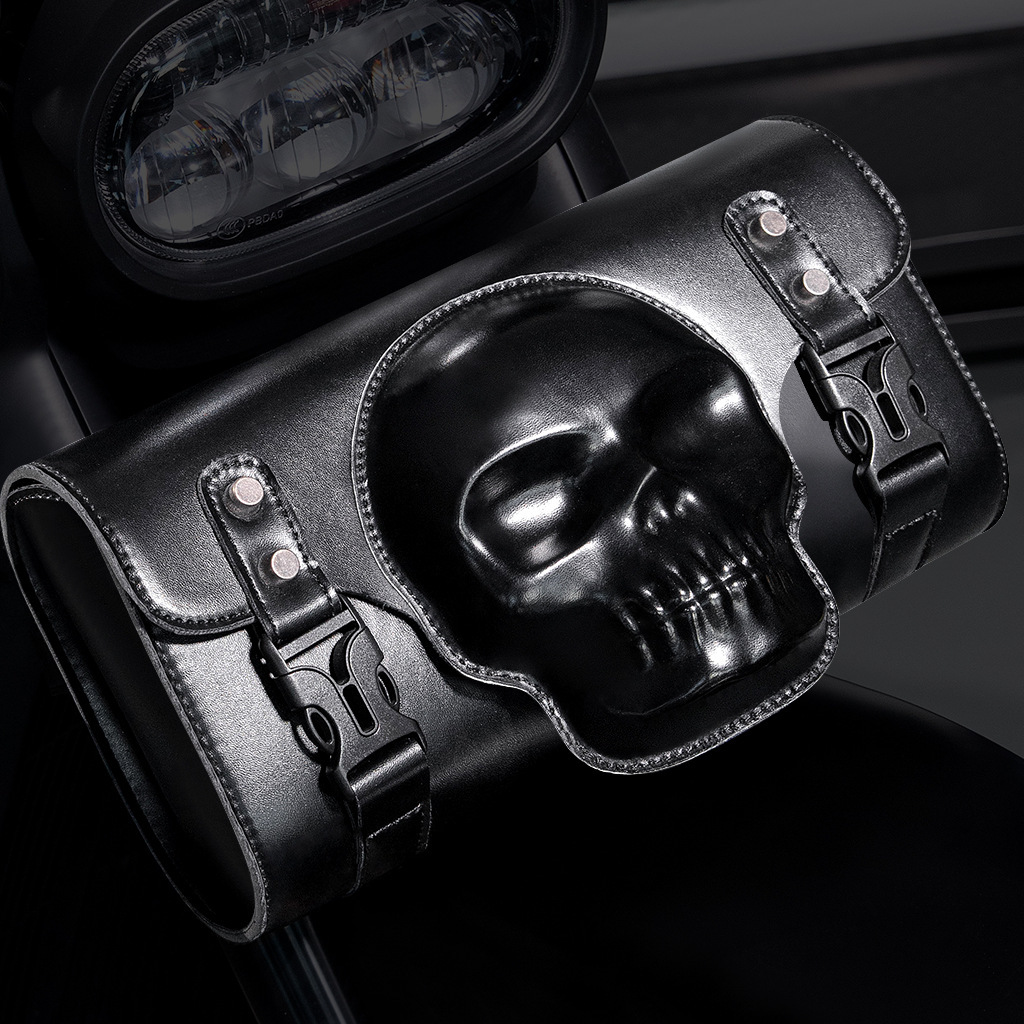 Punk Waterproof Rear Harley Storage Hanging Riding Bag Motorcycle Modification Equipment Accessories ddmymoon