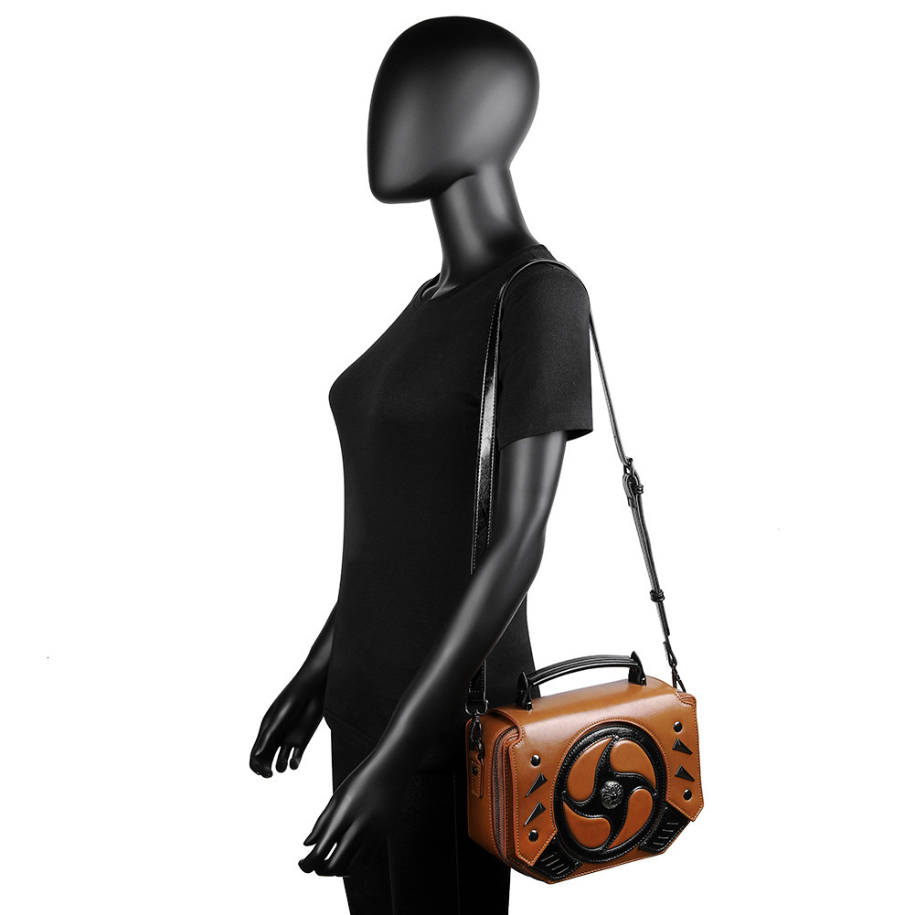 2025 New Punk Color Block Patchwork Women's Single Shoulder Crossbody Bag Accessories ddmymoon