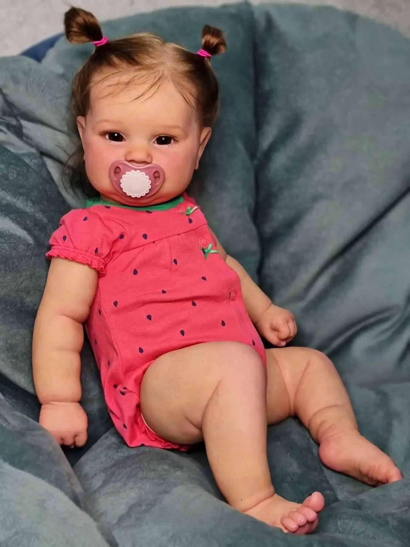 50CM Full Body Maddie Reborn Baby Girl Doll Soft Silicone Lifelike Touch Genesis Painted with Visible Veins W250728