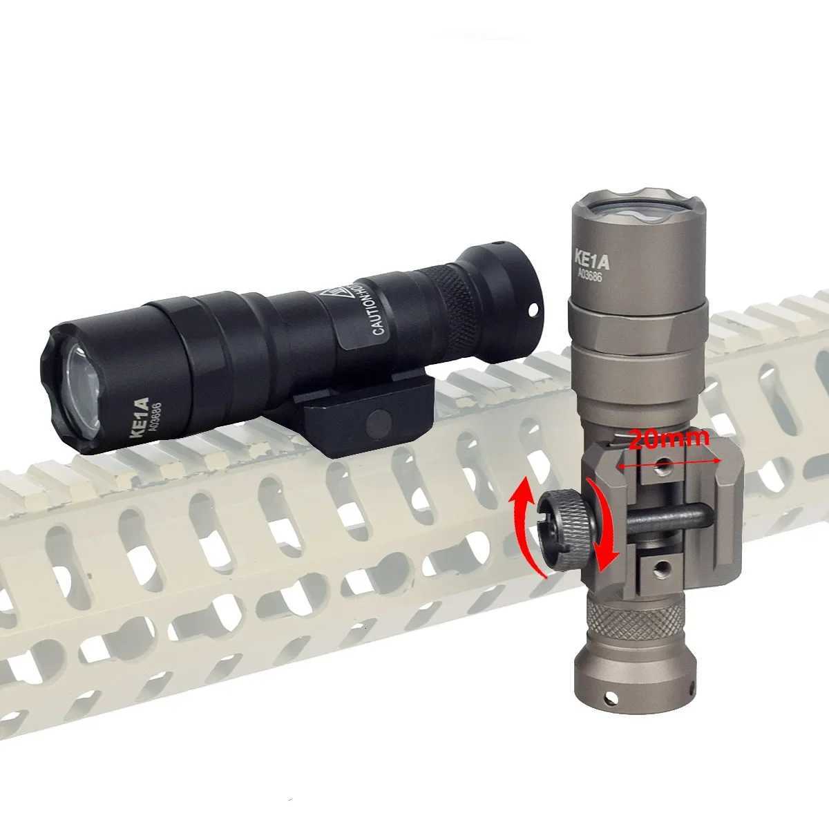 Tactical M300 M300A M600 Weapon Gun Light Remote Pressure Switch LED Flashlight Torch Airsoft AR15 Hunting Rifle Lantern R250728
