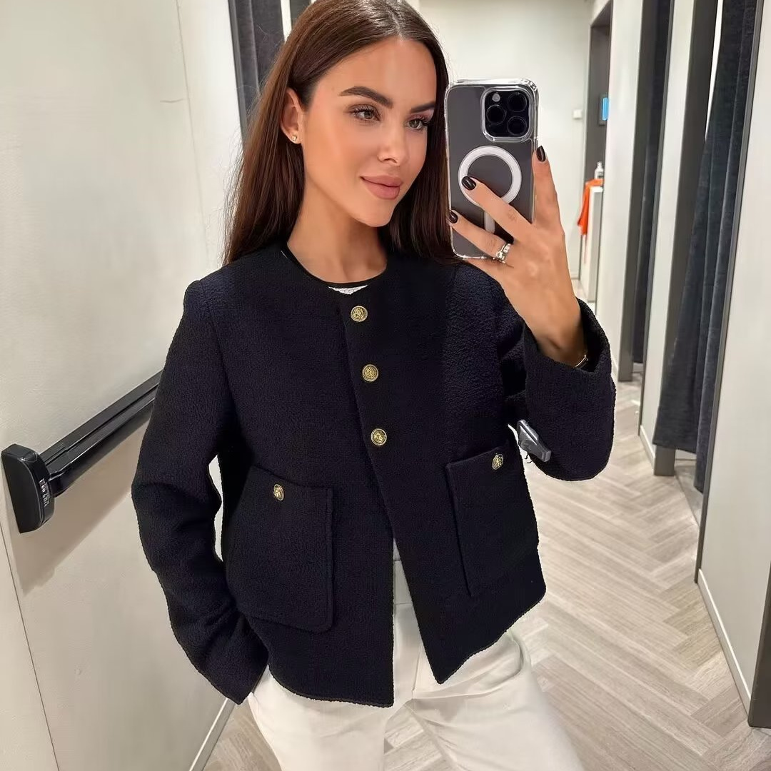 hot Free shipping designer dress for women Color blocking dress with minimalist design commuting mid length skirt