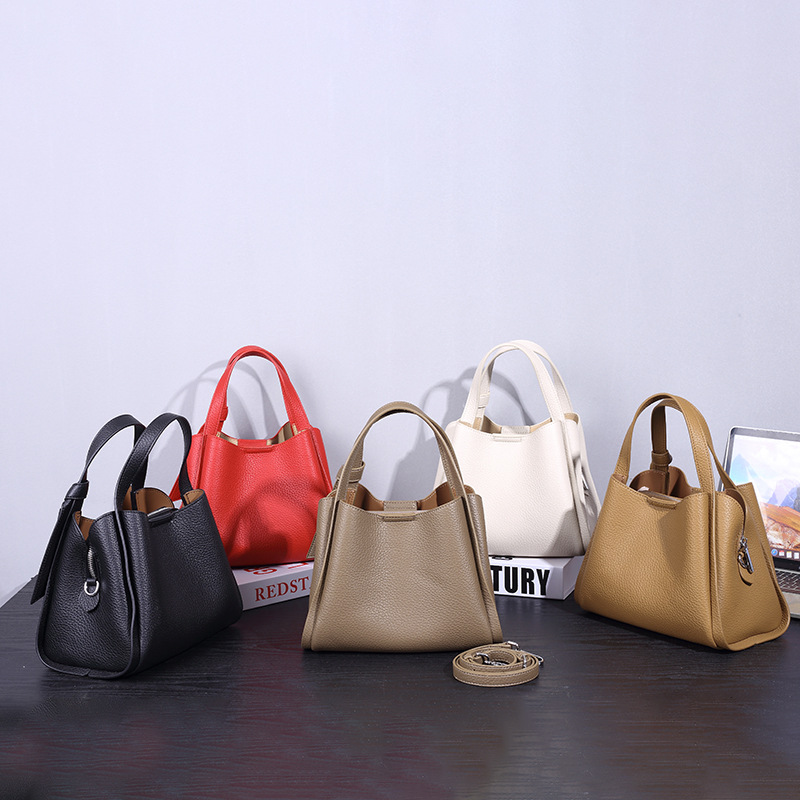 free shipping designer bag New high-quality bucket bag casual grocery shopping vintage handbag for women black white red