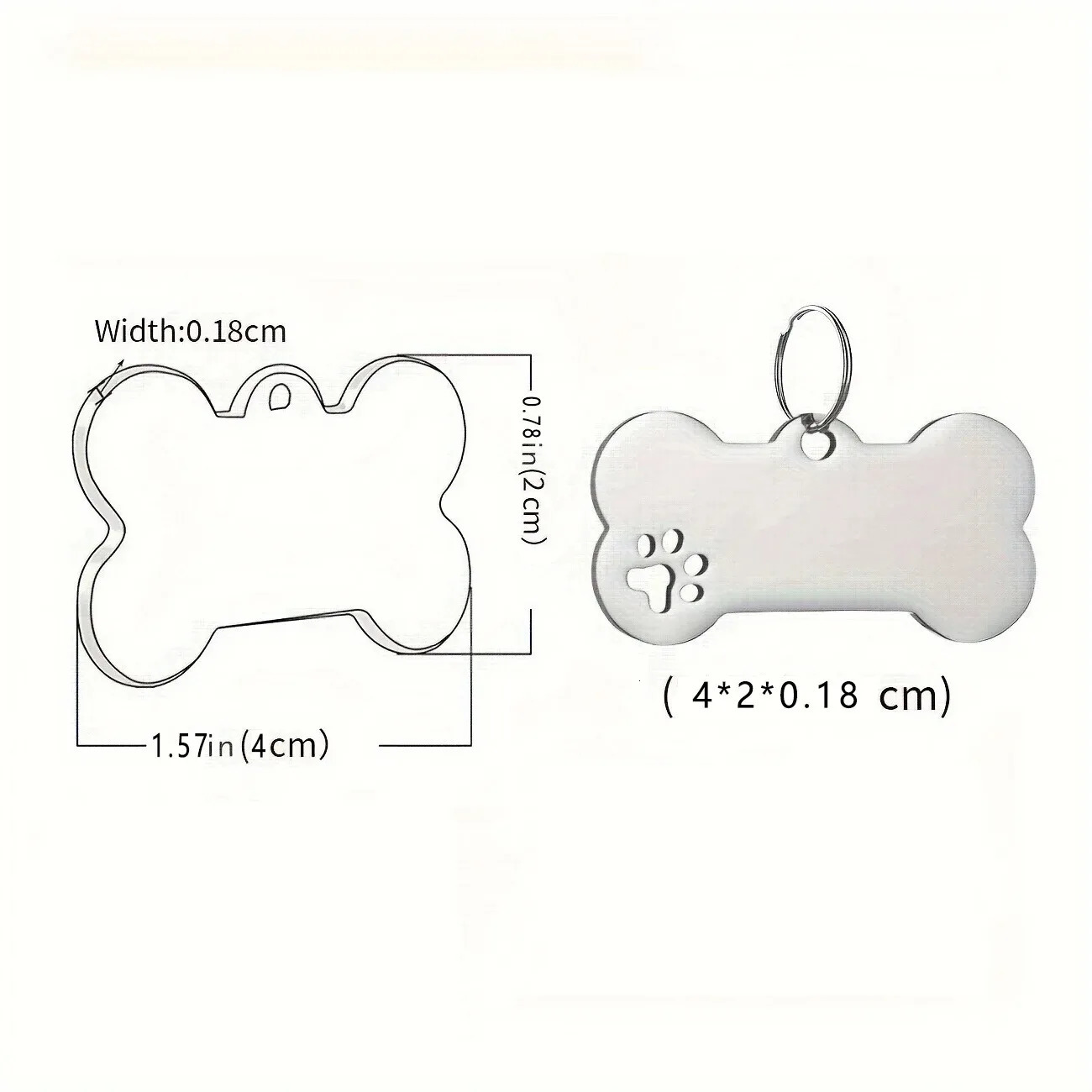 Personalized Engraved High Quality Dog Cat Tags with Name and Phone Number Bone Shaped Pet Pendant for Custom Pet Identification 250729
