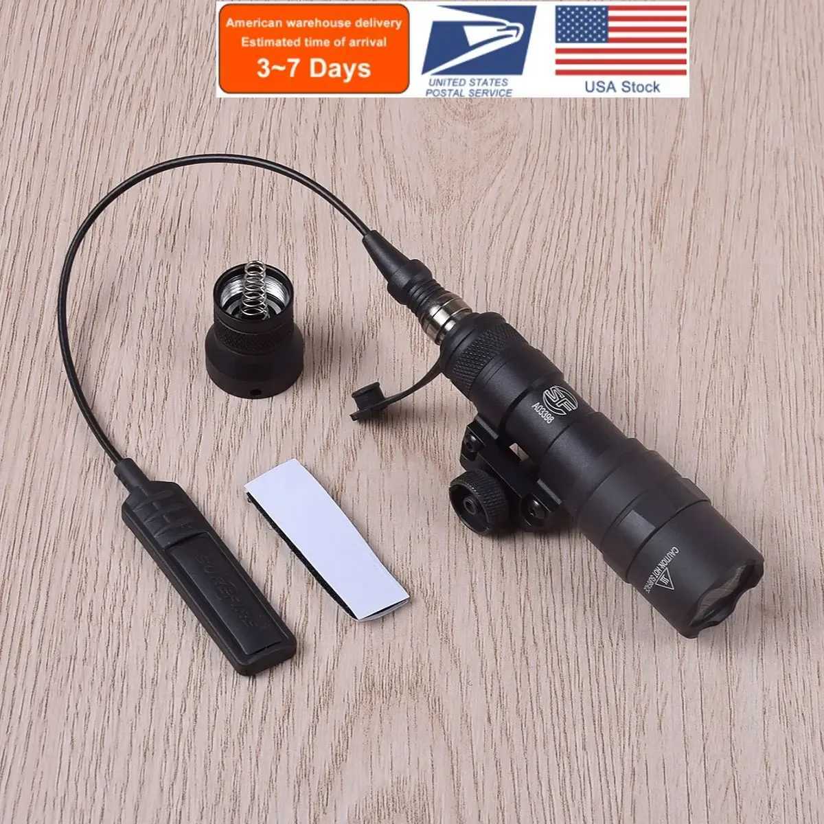 Tactical M300B M300 Scout Light HK416 AK47 Rifle Weapon Flashlight LED Hunting Torch Momentary Pressure Pad Switch R250728