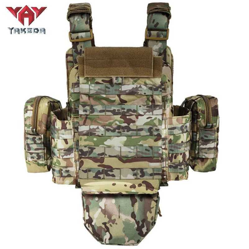 Yakeda new camouflage multifunctional tactical vest outdoor waistcoat equipment tactical waistcoat training vest Z250728