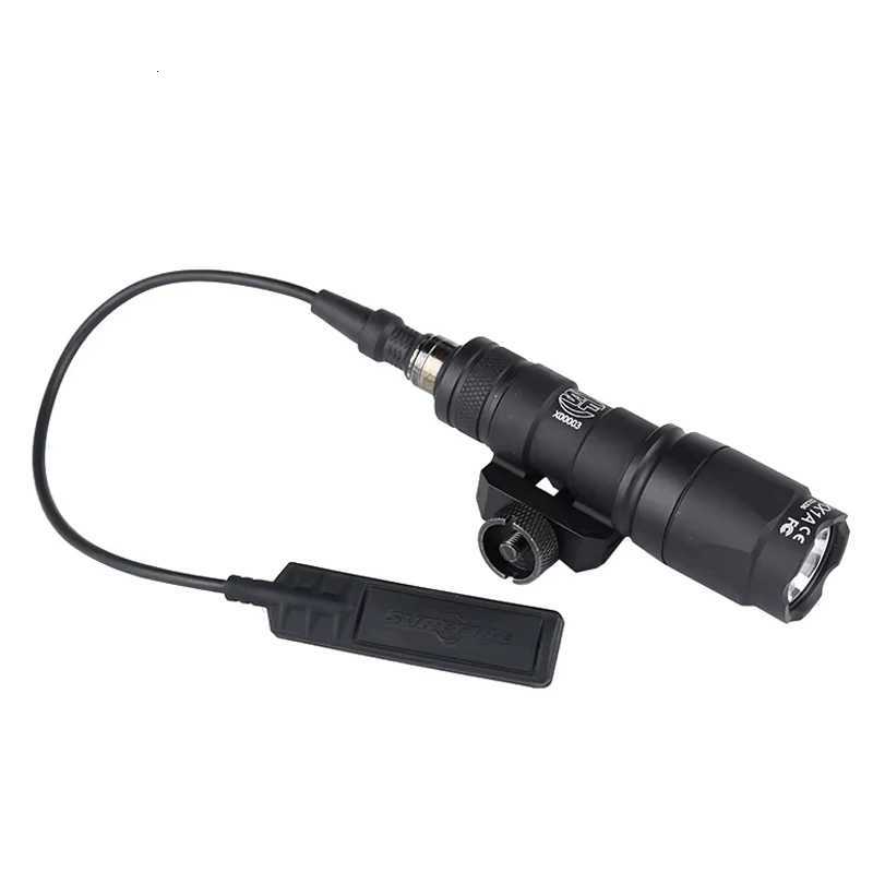 Tactical M300A M300 Tactical Flashlight Mini Weapon Scout Hunting LED Light Fit 20MM Rail Momentary On Constant On Tail XJ250728