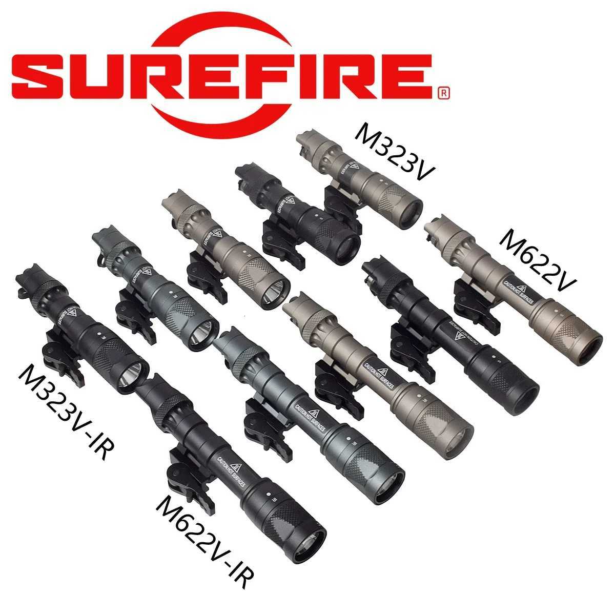Airsoft M300 M600 M323V M622V M323V-IR M622V-IR Tactical Scout Light Weapon Flashlight Hunting Spotlight M300A Gun Lamp R250728