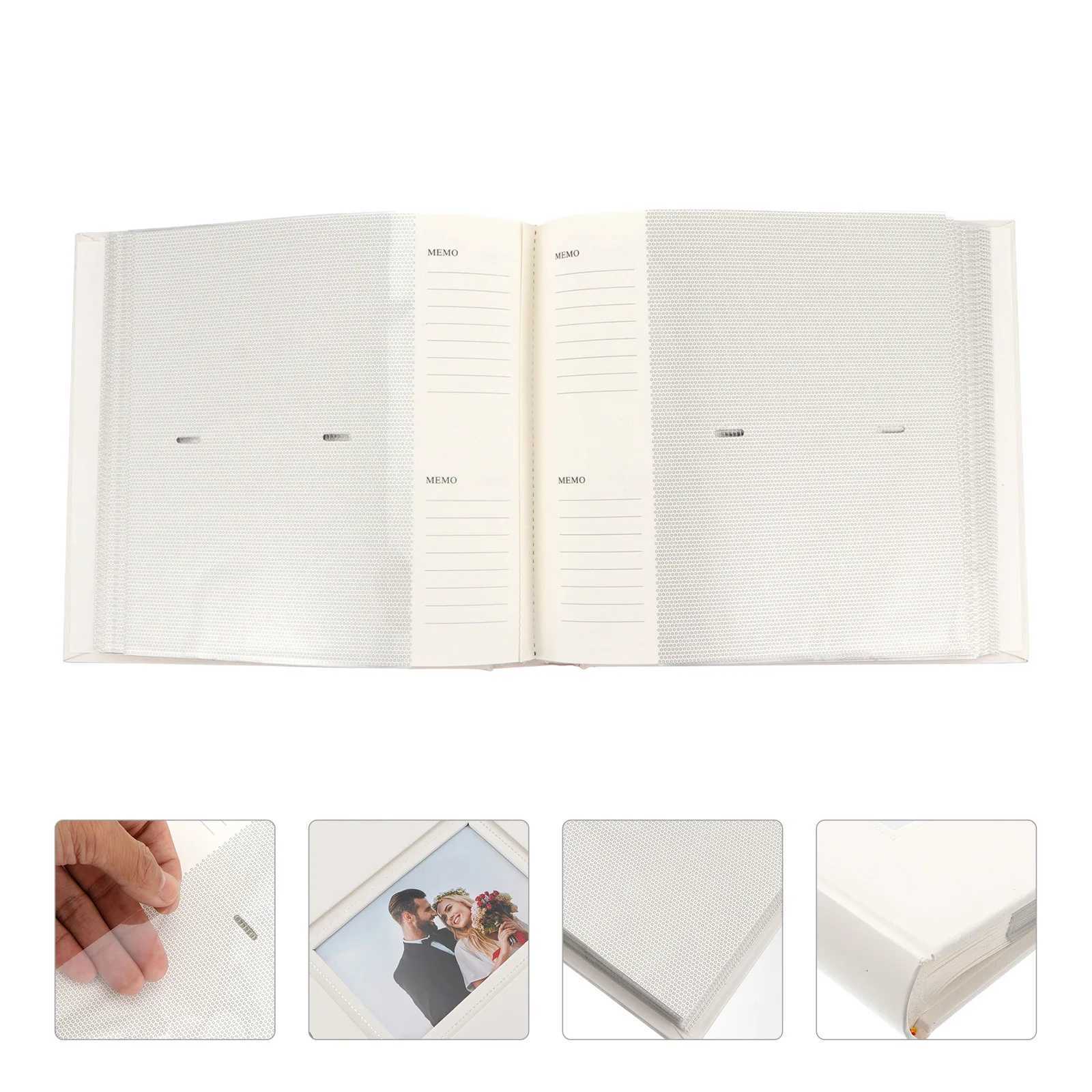 200 Insert Pocket Photo Album DIY Craft Photo Albums Scrapbook Cover Album For Wedding Anniversary Gifts Memory Books Z250729