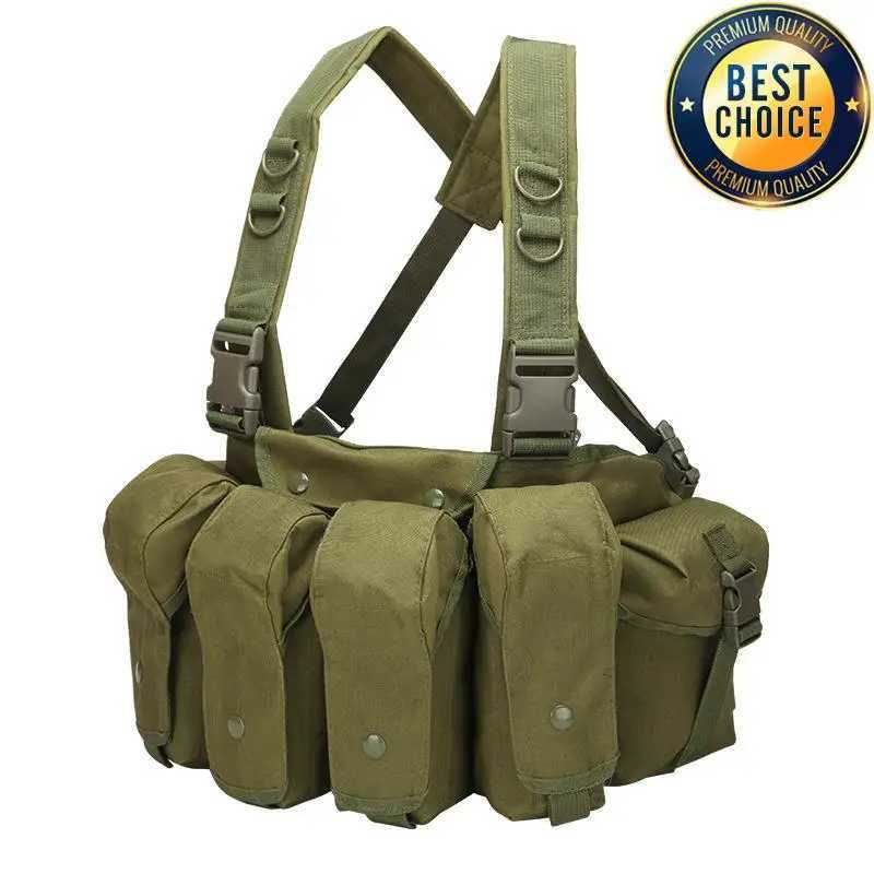 Tactical Vest MOLLE CS Training Equipment Hunting Chest Vest Security Quick Release AK Belly Pocket Vest Hunting Equipment Z250728