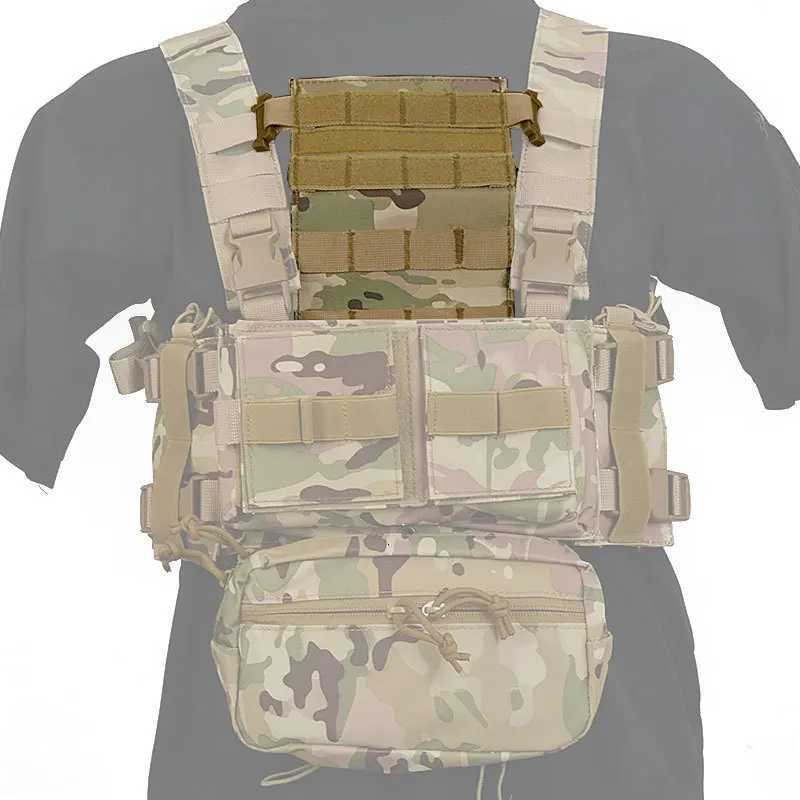 Tactical Front Panel MOLLE Vest Chest Rig Platform Modular for MK3 MK4 MFC2.0 Quick Release Plate Hunting Airsoft Accessories Z250728