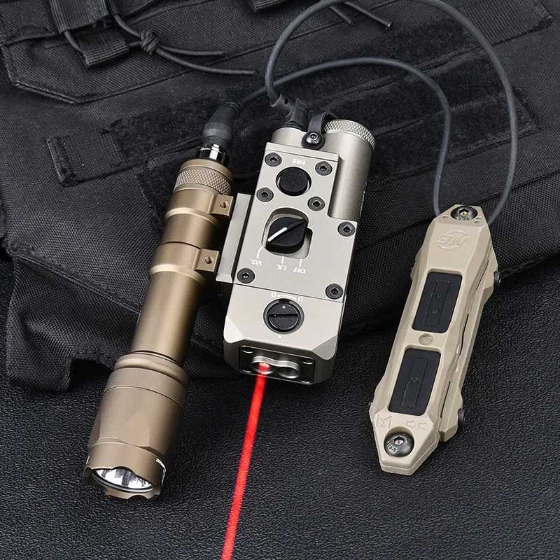 All Metal CQBL-1 IR Red Green Blue Indicator M300 M600 SF Flashlight White LED Hunting Airsoft Scout Light Fits 20mm Rail XJ250728