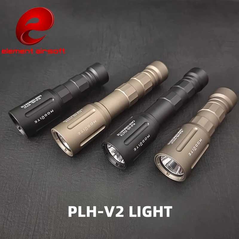 1300 Lumen Tactical LED Powerful Flashlight Metal PLHv2 Scout Weapon Light for Picatinny Rail Hunting Airsoft XJ250728