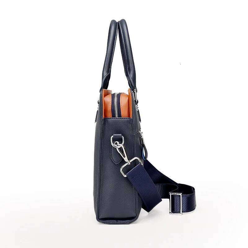 Luxury designer niche leather document brand fashion high quality men's messenger bag new product