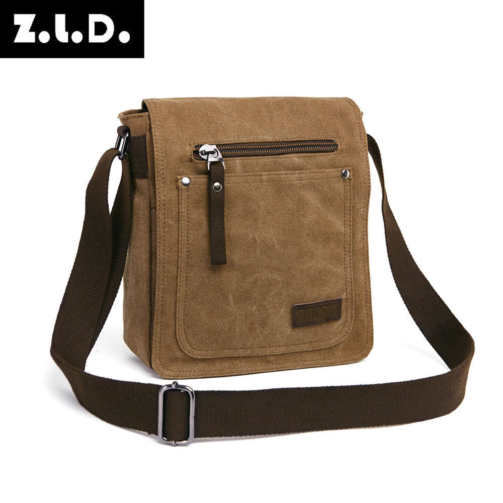 Canvas Bag Vintage Messenger Business Casual Travel satchel single Shoulder Unisex Crossbody Male Bolsa 250725