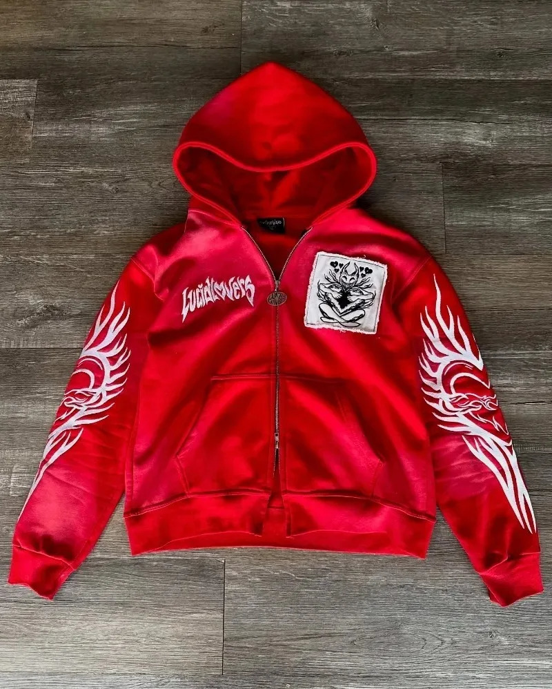 Autumn and Winter Fashion Letter y Patch Zipper Sweater Women Y2K Harajuku Retro Gothic Casual Joker Sports Sweater 250729