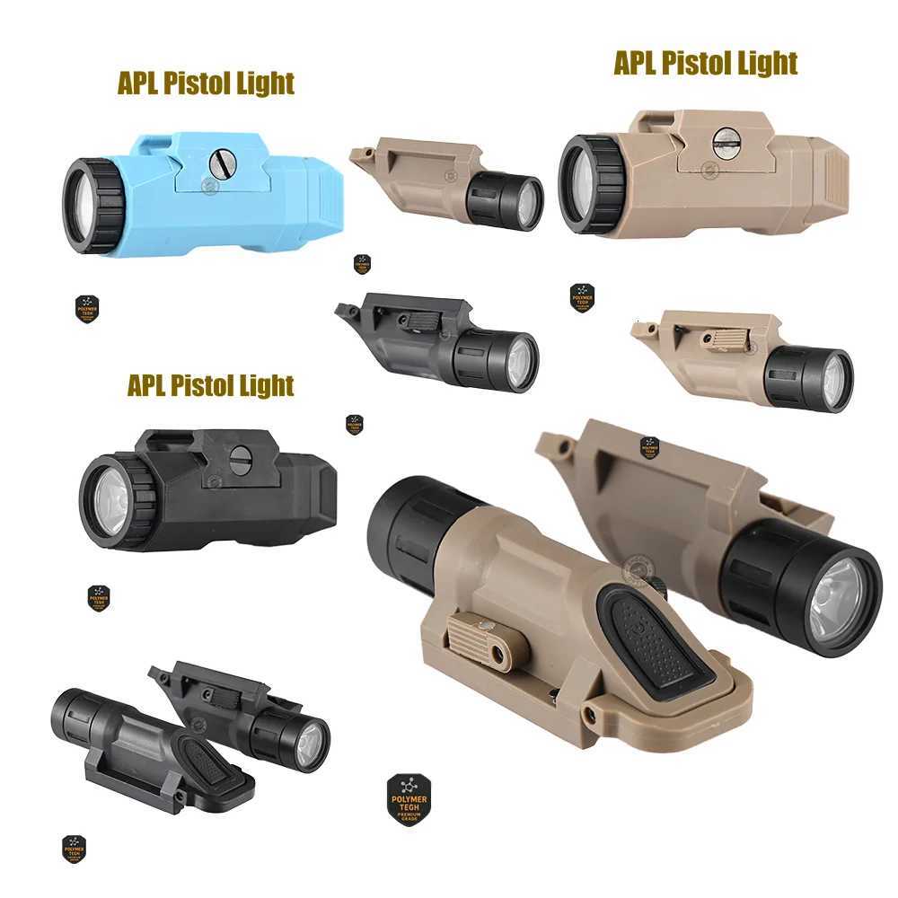 Tactical Gun Lights APL WML With 20MM Rail Mount Aluminum Lamp Head Polymer BodyXJ250728